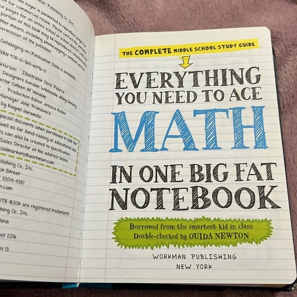 Everything You Need to Ace Math in One Big Fat Notebook Middle School Guide - Picture 3 of 15